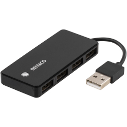 Deltaco USB2.0 hubb, 4-port