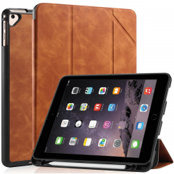 DG.MING Retro Style fodral till iPad Air/Air2 och iPad 9.7, brun