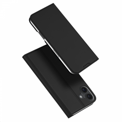 DUX DUCIS Skin Pro Series läderfodral, iPhone 16 Plus, svart