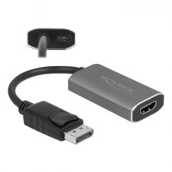 Delock Active DisplayPort 1.4 till HDMI-adapter, 8K, HDR, svart