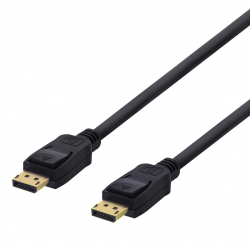 Deltaco DisplayPort-kabel, 4K UHD, DP 1.2, 3m