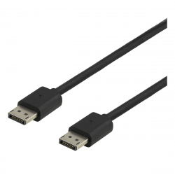 Deltaco DisplayPort kabel, 60Hz, 1m, svart