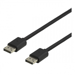 Deltaco DisplayPort-kabel, DP1.4, 7680x4320, 60Hz, 1.5m, svart