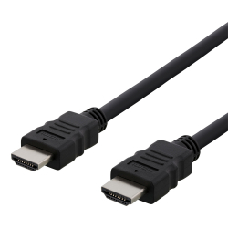 Deltaco HDMI kabel, CCS, High Speed, Ethernet, 0.5m, svart