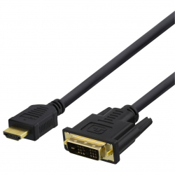 Deltaco HDMI till DVI-kabel, Full HD, 3m