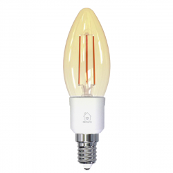 Deltaco Smart Home LED-lampa, E14, WiFi, 4.5W, dimbar