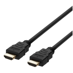Deltaco Ultra High Speed HDMI-kabel, 48Gbps, 8K, 1m, svart