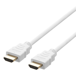 Deltaco Ultra High Speed HDMI-kabel, 48Gbps, 8K, 2m, vit