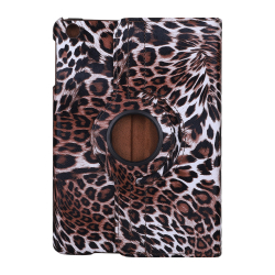 Leopard Läderfodral med roterbart ställ, iPad Mini 2/3, brun