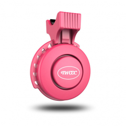 Elektrisk ringklocka med 4 ljudlägen, 100-120 dB, rosa