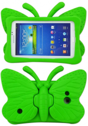Fjärilsformat barnfodral, Samsung Tab 3 7.0/4 7.0/A 7.0, grön