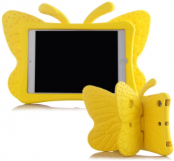Fjärilsformat barnfodral, Samsung Tab 3 7.0/4 7.0/A 7.0, gul