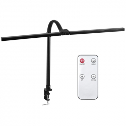Böjbar kontorslampa med 25 olika ljuslägen, LED, 1000lm, svart