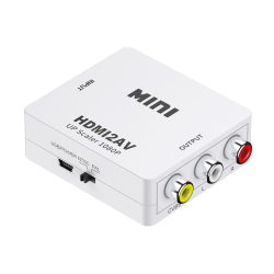 HDMI till AV Konverter, 1080P, vit