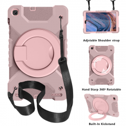 Barnfodral med roterbart ställ, Samsung Tab A 10.1 (2019), rosa