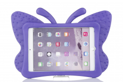 Fjärilsformat barnfodral till iPad Mini 1/2/3/4/5, lila
