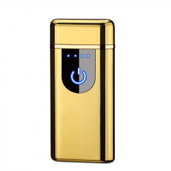 Kompakt Elektrisk tändare med fingeravtryck sensor, guld