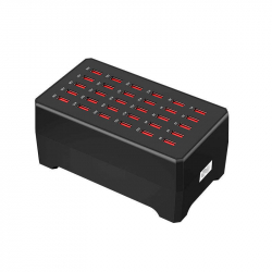 Kraftfull laddningsstation med 30 USB-uttag, 2.4A, 150W