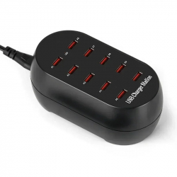 Laddningsstation med 10 USB-uttag, 50W, PD, QC3.0
