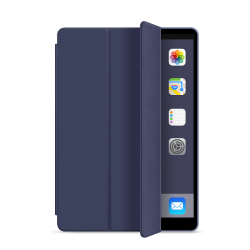 Läderfodral med ställ till iPad 2/3/4, mörkblå