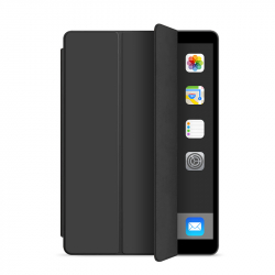 Läderfodral med ställ till iPad 2/3/4, svart