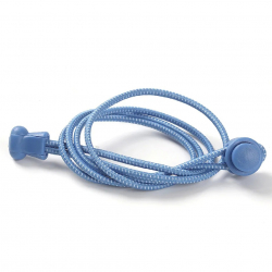 Knytfria skosnören med lås-system, blå