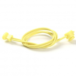 Knytfria skosnören med lås-system, gul