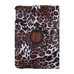 Leopard Läderfodral med roterbart ställ, iPad Mini 4/5, brun