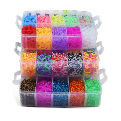 Loom Bands kit 15.000 st band - Gör egna armband & figurer