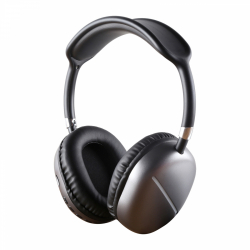 Max10 trådlösa hörlurar med LED-strimma, 40mm, svart