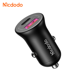 McDodo CC-268 USB+USB-C billaddare, PD, 45W, 5A, svart