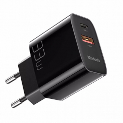 McDodo CH-0921 USB+USB-C Väggladdare, PD, QC3.0, 33W