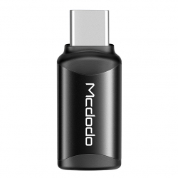 McDodo OT-7700 Lightning till USB-C-adapter, 3A, svart