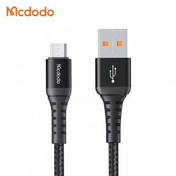 McDodo CA-228 MicroUSB-kabel, QC3.0, 3A, 0.2m, svart