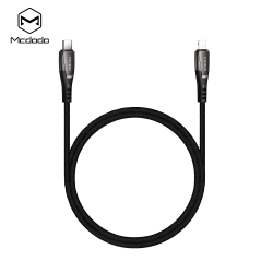 McDodo CA-7081 USB-C till Lightning kabel, PD, 3A, 1.8m, svart