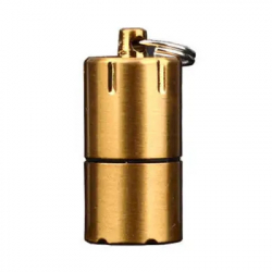 Mini-tändare med nyckelring, 26x13mm, guld