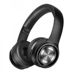 PICUN B26 Trådlösa Over Ear-hörlurar, Bluetooth 5.0, svart