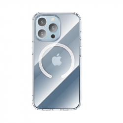 Rock magnetiskt skal till iPhone 14 Plus, transparent