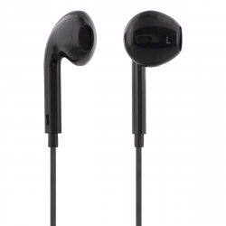 STREETZ Semi-In-Ear hörlurar med mikrofon, 3.5 mm, svart