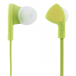 STREETZ Trasselfria In Ear-hörlurar med mikrofon, 3.5 mm, grön