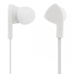 STREETZ Trasselfria In Ear-hörlurar med mikrofon, 3.5 mm, vit