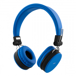 STREETZ Vikbart On Ear-hörlurar, Bluetooth, 3.5 mm, blå