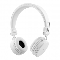 STREETZ Vikbart On Ear-hörlurar, Bluetooth, 3.5 mm, vit