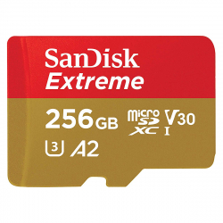 256GB SanDisk Extreme MicroSDXC 160MB/s A2