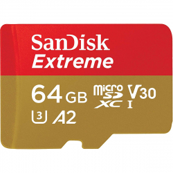 64GB SanDisk Extreme microSDXC 160MB/s A2