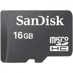 16GB SanDisk MicroSDHC Klass 10