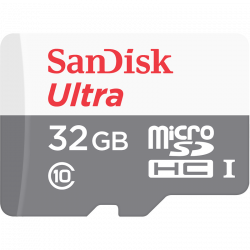 32GB SanDisk MicroSDHC Ultra Klass10, 100MB/s