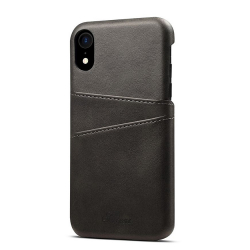 Skal med 2 kortplatser till iPhone XR 6.1, svart