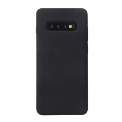 Soft Touch Silikonskal till Samsung Galaxy S10, svart