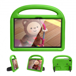 Barnfodral med ställ, Samsung Tab A7 10.4 (2020), grön